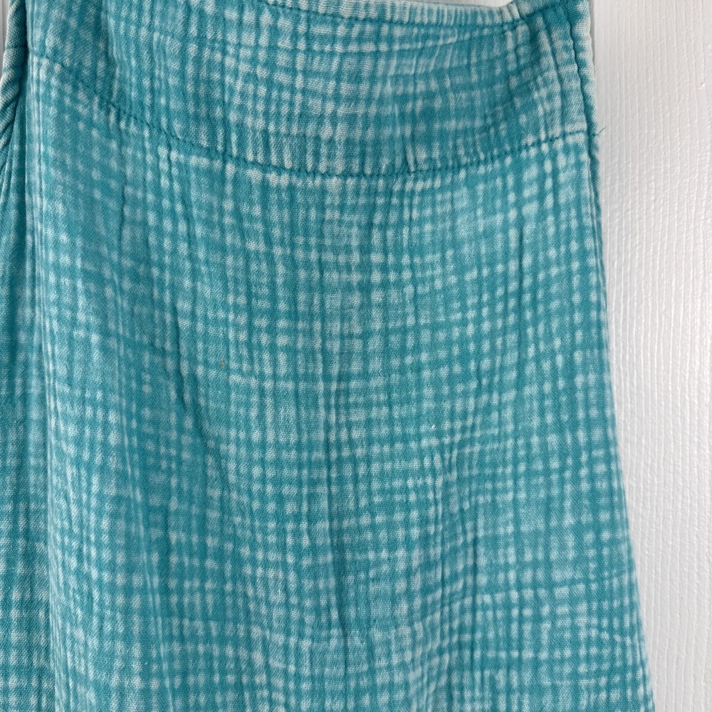 Zenana Kelly Green Washed Double Gauze Wide Leg Overalls Size Medium NWOT BOHO - Picture 2 of 13